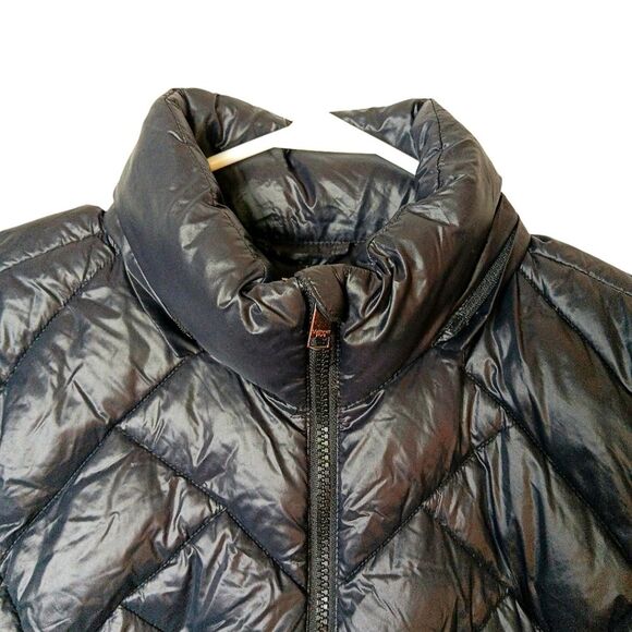 LONDON FOG Women’s Black Ultra Lightweight Packable Down Jacket Size Small - Picture 5 of 12